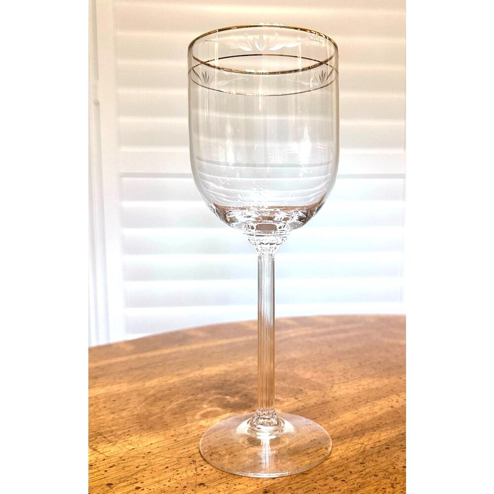 Lenox Kingston Retired Water Goblet Gold Trim-8 3/8"-Excellent!